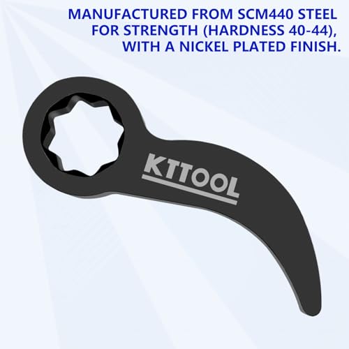 KTTOOL Pry Bar Wrench Adaptor Head, Crowbar Adapter Head Tool, Half Shaft Removal Car Repairing Tools 3/8\" Drive