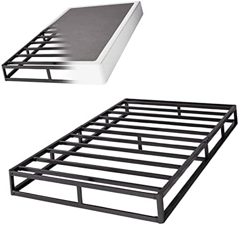 Aardhen 9 Inch High Profile Twin-XL Box Spring Strong Metal Frame Mattress Foundation, Quiet Noise-Free,Easy Assembly, 3000lbs Max Weight Capacity