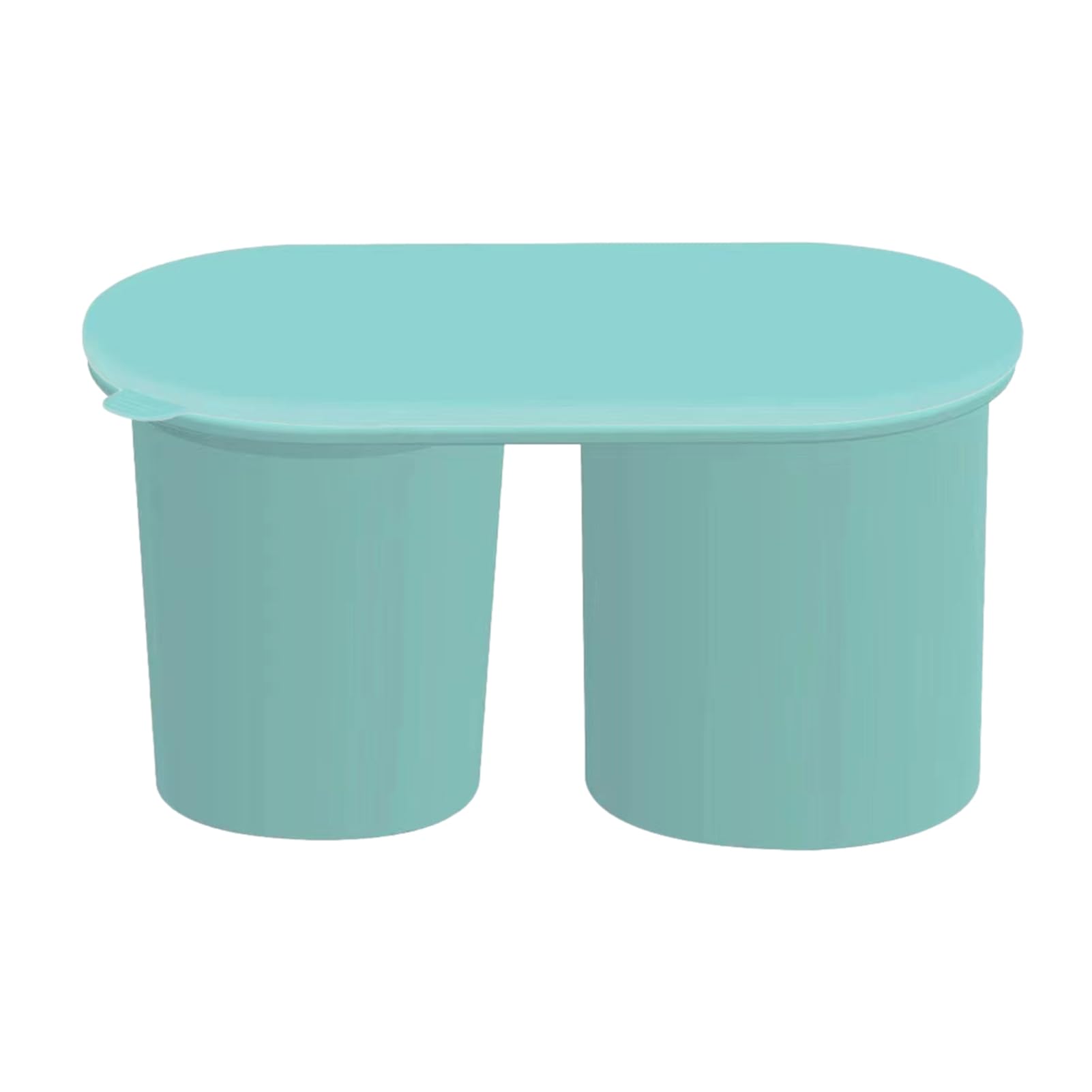 Vassoio per cubetti di ghiaccio in silicone, stampi per cubetti di ghiaccio cavi con coperchio, vassoio per cubetti di ghiaccio per bicchieri, stampi per cubetti di ghiaccio a cilindro cavo per tazze