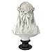 Design Toscano Veiled Maiden Indoor Bust Statue, 9 Inch Wide, 14 Inch Tall, Cast Stone Resin, Antiqued White Finish with a Black Painted Base