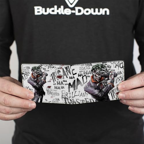 Buckle-Down Wallet Joker Brilliant-twisted-insane-mad Psycho Pose/cards Accessory4