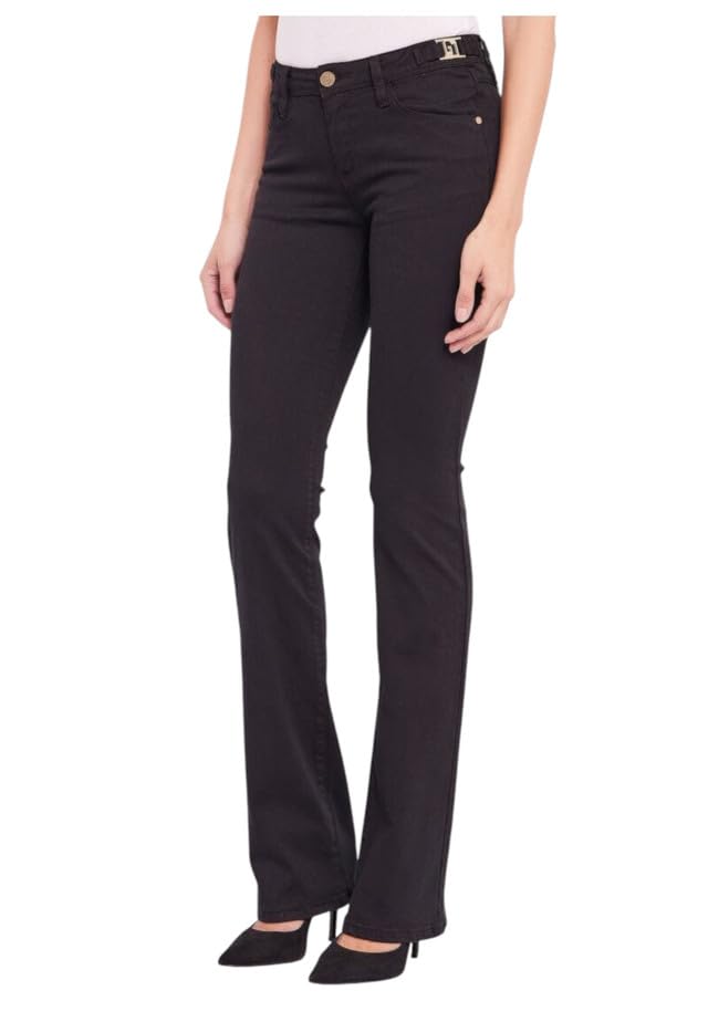 Gaudi Donna Pantaloni Cotone Nero 31