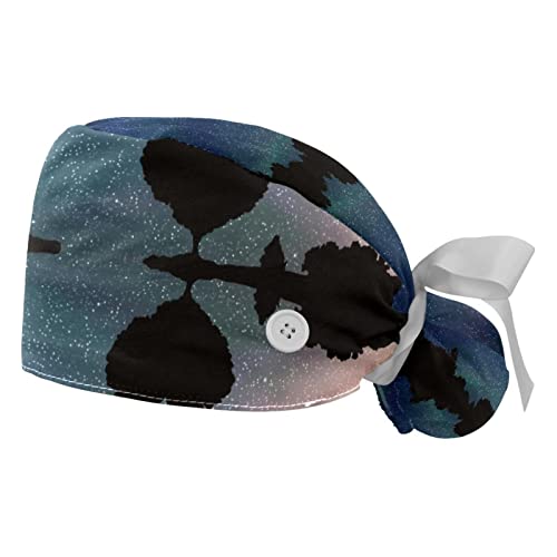 Chapeaux de travail JDEZ respirants lot de 2 pour hommes et femmes design reflet d'arbre