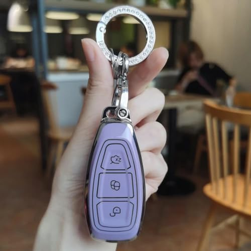 TPU Car Key Case Cover, for Ford Fiesta Focus Mondeo MK4 Mk3 Ranger Ecosport Kuga 2 3 ST Keychain Shell