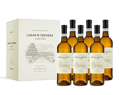 Lagar de Cervera - Vino Blanco Albariño D.O Rías Baixas | Pack Caja de 6 Botellas 75 cl | Ya disponible en tu tienda friki favorita! En mundofriki.es!