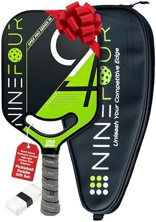 Apex Pro Series 3k Carbon Fiber Pickleball Paddle, USAPA Approved, High Spin Surface, Ultimate Control, Honeycomb Polypropylene Core, Thermoformed Open Throat, Quiet Category Approved Set Men Women