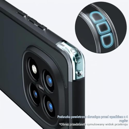 BEEJTUNY Etui do Oppo Find X9 Pro 5G matowe, odporne na wstrząsy etui z wytrzymałym i odpornym na upadkiem, etui ochronne z odciskami palców. MS