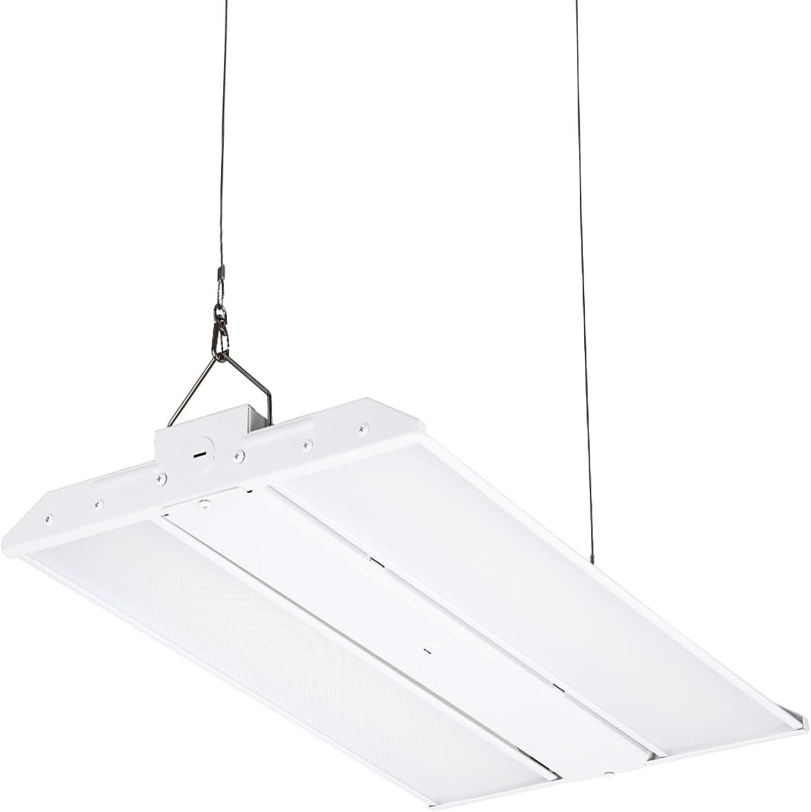 LEONLITE LED Linear High Bay Light 2FT, 220W 29700LM High Bay Shop Light, 135LM/W, 120-277V, 1500W Eqv. 0-10V Dimmable Commercial Hanging Linear Shop Lights for Garage, 5000K Daylight, ETL