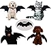 Halloween Haustier Kostüm,Haustier Fledermaus Kostüm,Halloween Hund kostüm, Katze Hund Fledermausflügel mit 2Pcs Pumpkin Bell,für Haustiere, Hunde und Katzen,Halloween Partys