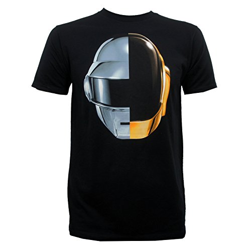 Daft Punk Men's Split Helmet T-shirt Small Black