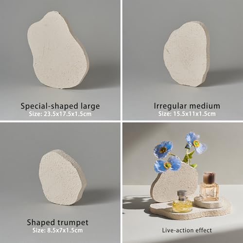 6PCS Original Design Product Photography Background Props Waterproof Grain White Wooden Hand Painting Geometric Cube Props for Photoshoot