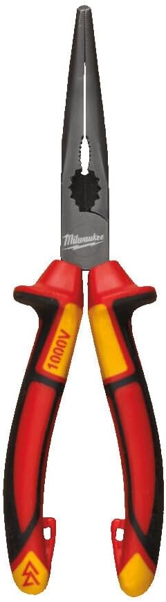 Milwaukee VDE Long 45 Round Nose Pliers 205mm