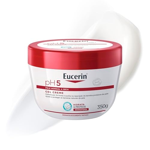 EUCERIN Gel Creme Hidratante Corporal pH5 350ml, Textura Ultraleve, Dexpantenol, Hidrataçã...