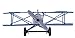 Vintage Retro Wrought Metal Iron Biplane Plane Aircraft Handicraft Models - Photo Props Home Decor/Ornament/Souvenir (Blue)