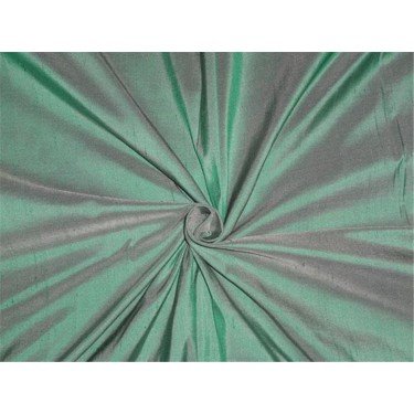 Tissu pure soie Dupioni vert ivoire 137cm pour robe de soirée de mariage