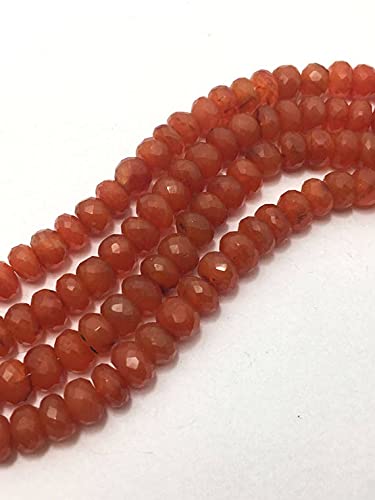 Carnelian Beads facettées contre les bijoux ternes avec ces perles orange de 7-9 mm