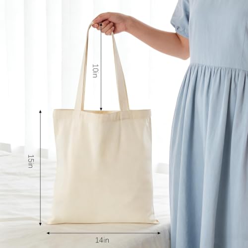 Lzerking 24 Pack 10oz Tote Bags