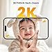 ieGeek 2K-Babyphone mit Kamera und Nachtsicht, 5-Zoll-WLAN-Video-Babyfon, Gegensprechfunktion, Schrei-/Bewegungserkennung, Temperaturerkennung, PTZ, Mobile App