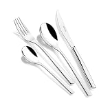 BRA Bari Set de 113 Piezas de Acero Inoxidable, con Cuchillo chuletero, 12 comensales