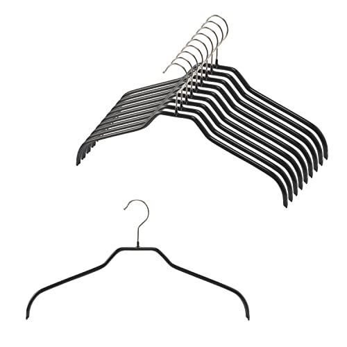 マワ ドイツのすべらない ハンガー レディースサイズ シルエット 41F 10本組 ブラック 10年保証のサムネイル