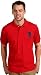 U.S. Polo Assn. Men's Solid Short Sleeve Pique Polo, Red/Navy, Large