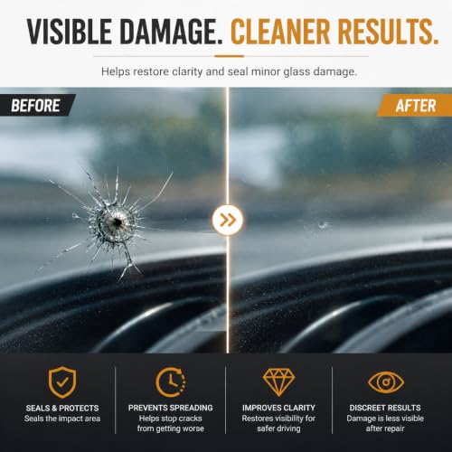 2 Pack Car Windshield Repair Fluid Kit