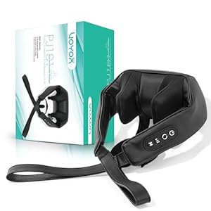 Neck Massager with Heat, Electric Shiatsu Shoulder Massager for Pain Relief, Cordless Deep Tissue 4D Kneading Massage for Neck, Traps, Back and Leg, Gifts for Men Women Dad Mom PJ101