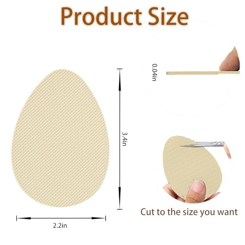Image of Non Slip Shoes Pads Sole Protectors Adhesive High Heels Anti-Slip Shoe Grips (Beige 4pairs)