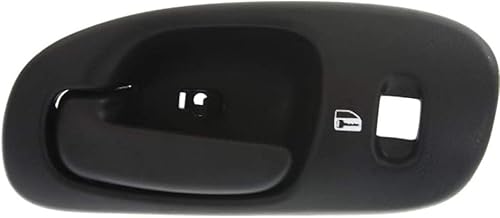 KarParts360 Compatible con manija interior Dodge Intrepid para puerta lateral del pasajero 1998-2004  Delantera  Negro  con orificio para cerradura