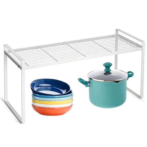 Recopilación de Soportes para botes de especias . 48 Estante para Especias, Organizador de Encimera, Organizador de stantes para Debajo del Fregadero, Soporte para Armarios y Encimera, Speciero Cocina para Despensa (Blanco)