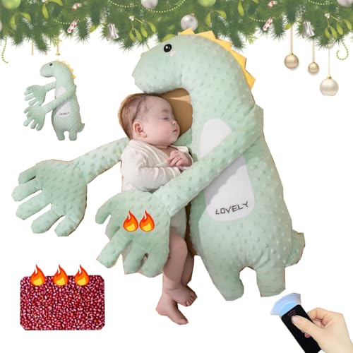 Baby Patter for Sleep, Choco Bear Baby Cuddle Baby Patting Toy Baby Patter, Baby Butt Patter for Sleep, Baby Patting Sleeping Pillow Toy, Baby Startle Prevention Sleep Aid Companion, Adjustable Baby