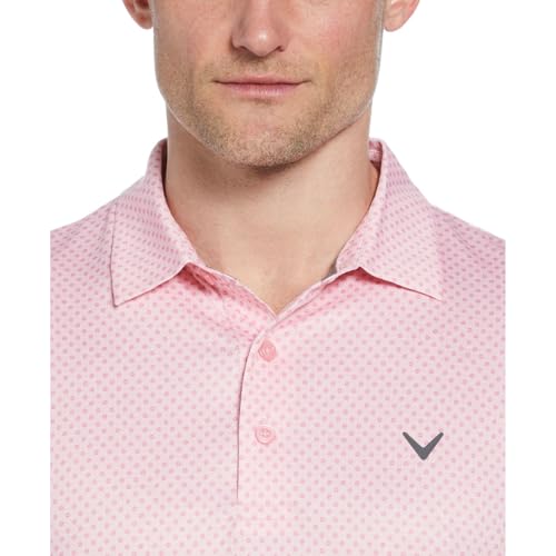 Callaway Men's Swing Tech Ventilated Short Sleeve Golf Polo Shirt, Moisture-Wicking, Textured Ventilated Fabric4