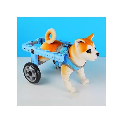 Dog Wheelchair Lightweight Dog Walking Wheelchair for Hind Legs, Pet Assisted Mobility Trolley, 2 Wheels Support Small Rehabilitation Wheelchairs, Easy Assembly(Large)