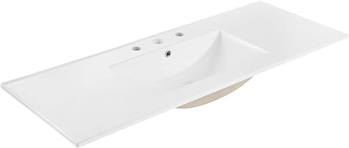 Miniatura 35 de Modway EEI-4837-WHI Cayman - Lavabo de baño de 30 pulgadas, color blanco