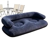 Aufblasbares Sofa | Bequemes aufblasbares Sofa mit Armlehnen – aufblasbare Camping-Sofas – für Wohnzimmer Kino Patio Garten Hof Terrasse Balkon Indoor Schlafzimmer Picknick