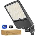 HYPERLITE Parking Lot Lights 300W: 45000lm 5000K UL Listed Led Parking Lot Lights Outdoor - Arm & Slip Fitter 2 in 1 Wall Mount LED Flood Light for Backyard Court Roadways Driveways Stadium