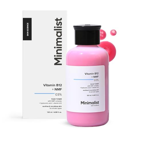 Image of Minimalist Vitamin B12 + Hyaluronic Face Toner - Deep Hydration & Barrier Repair, Panthenol & Natural Moisturising Factors, Lightweight Formula for All Skin Types, 120 ml