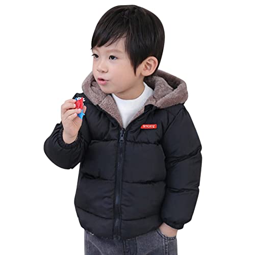 Toddler Boys Girls Winter Coat Ears Hooded With Pocket Jacket 2 𝐒ided Wear Thicken Kids Girls Jacket Clothes4