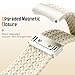 2 Pack Magnetic Braided Compatible with Garmin Venu 3S/Venu 4(41mm)/2S/Vivoactive 4S, 18mm Stretchy Soft Nylon Bands Quick Release Replacement Watch Strap for Forerunner 255S/265S Women Men