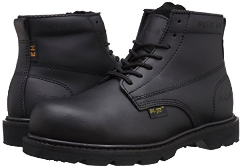 Ad Tec 6In Certified Electrical Hazard Free Work Boots For Men - Action Leather & Composite Safety Toe, Black #TOP6