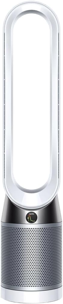 Dyson Pure Cool Purifier Fan TP4A remote controlled purifying fan with HEPA filtration (White and Silver), Standard (Renewed)