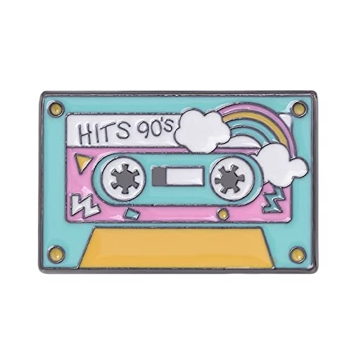 DURVIZ Coloré Cassette Bande Émail Broche 90s Nostalgie Musique Broche Chansons Épinglette Badge Bijoux Cadeau