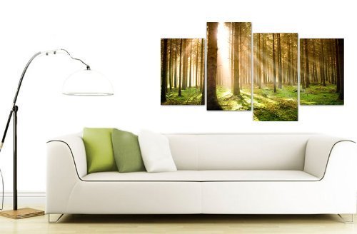 Quadro su Tela Grandi Alberi Verdi - Wall Art Foto...