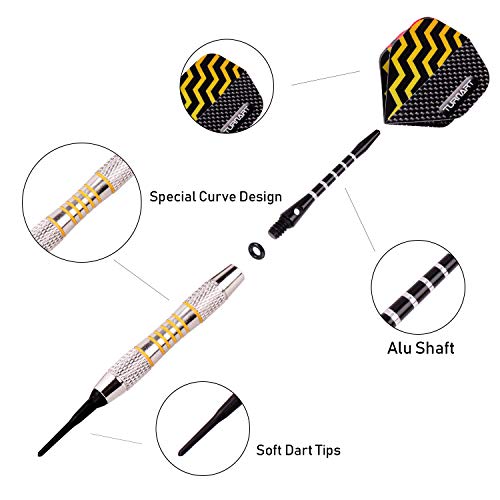 Turnart TN02 Darts Plastic Tip - Professional Soft Tip Darts Set thumb #4