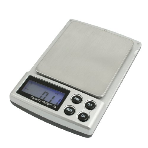 Báscula digital con pantalla LCD capacidad 100g negra miniatura 1