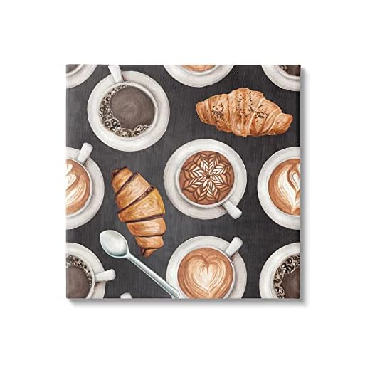 Cafe Themed Coffee and Pastries Canvas