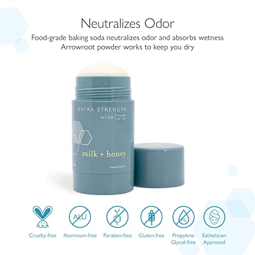 Milk + Honey Extra Strength, Aluminum Free Deodorant, No. 09, With Lavender, And Tea Tree, Natural Deodorant For Women And Men, 2.6 Oz #TOP3