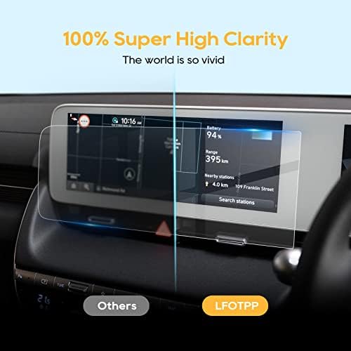 GPS Proteggi Schermo per Hyundai Ioniq 5 Right Hand Drive 2021,AntiGraffio Navigazione per Auto Schermo in Vetro Temperato Pellicola Protettiva