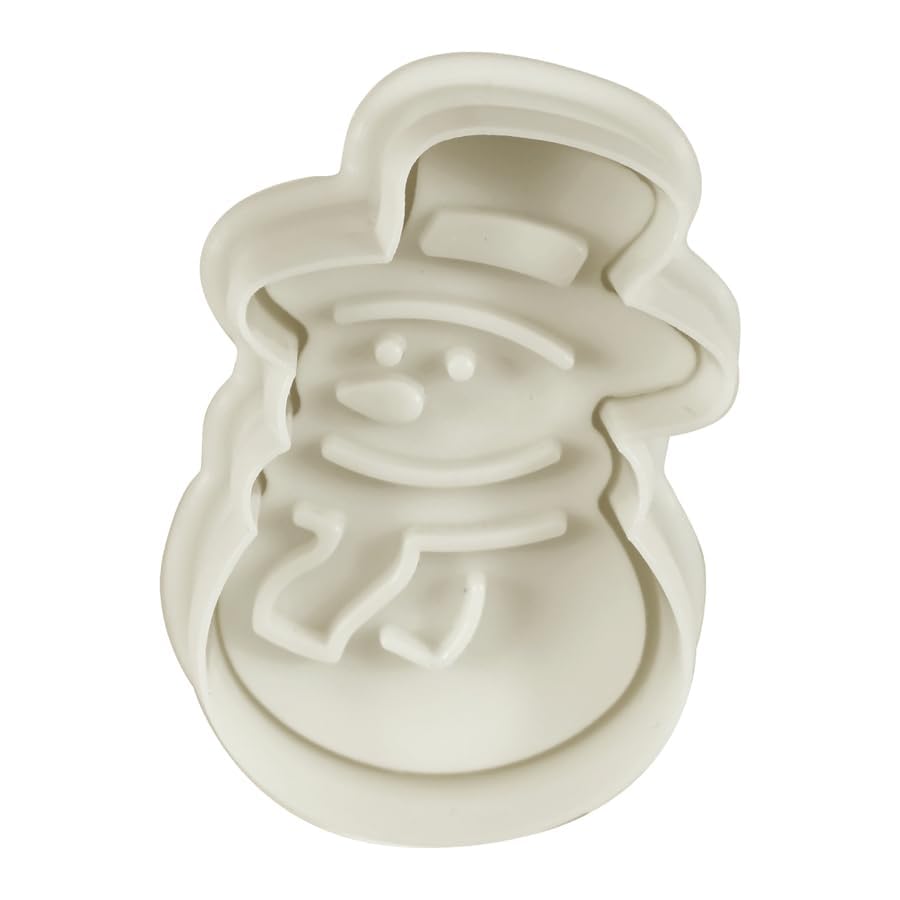 Baking set 4 Pc Christmas Gingerbread Plastic Biscuit Cutter Plunger Cutter 1
