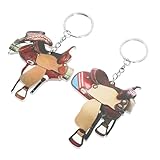 ibasenice 2 pièces Porte-clés Cheval Acrylique Pendentifs Sac à Dos et Porte-sac Décor...